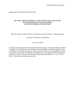 How many school psychologists - Gevirtz Graduate School of