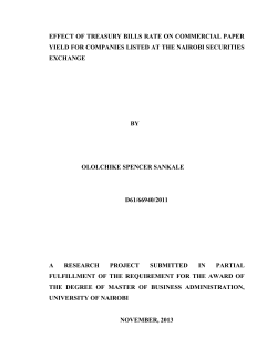 effect of treasury bills rate on commercial paper yield for companies