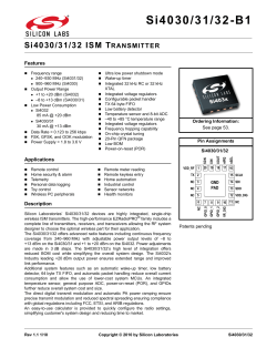 Si4030/31/32-B1