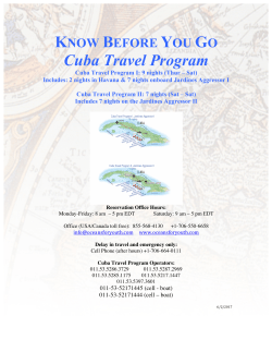 Cuba Travel Program - Oceans for Youth Foundation
