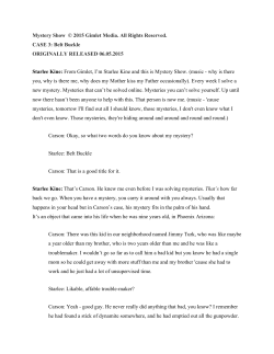 Mystery Show &copy; 2015 Gimlet Media. All Rights Reserved. CASE 3