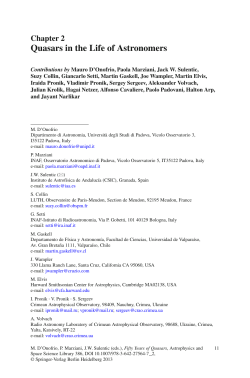 Quasars in the Life of Astronomers