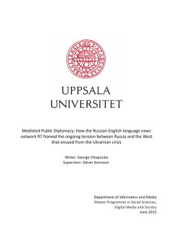 Mediated Public Diplomacy: How the Russian English