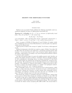 RIGIDITY FOR ORIENTABLE FUNCTORS