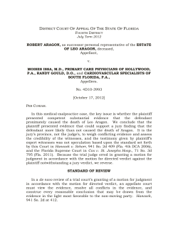 4D10-3993-Robert Aragon v. Moises Issa, M.D.