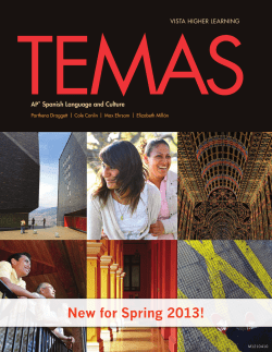 temas - Vista Higher Learning