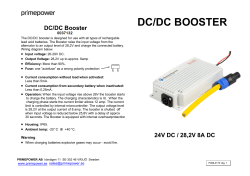 dc/dc booster