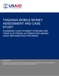 tanzania mobile money assessment and case study