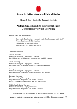 Multiculturalism and Its Representations in Contemporary British