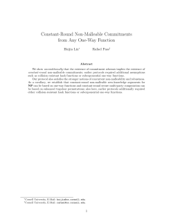 Constant-Round Non-Malleable Commitments