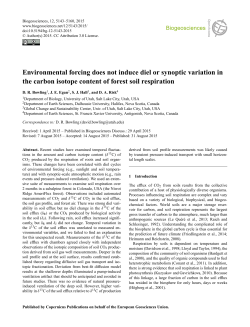 Environmental forcing does not induce diel or