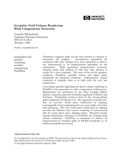 Irregular Grid Volume Rendering With