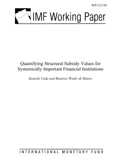 Quantifying Structural Subsidy Values for Systemically Important