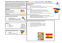 Scheme of Work - Beech Hill Primary School