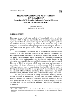 Foreign Fevers and Colonial Cures: Disease and Medicine in
