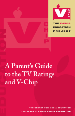 A Parent`s Guide to the TV Ratings and V-Chip