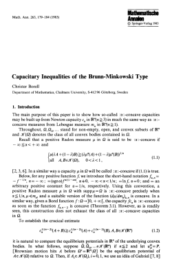Capacitary inequalities of the Brunn
