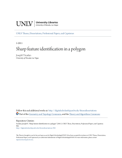 Sharp feature identification in a polygon