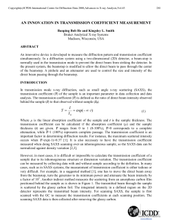 AN INNOVATION IN TRANSMISSION COEFFICIENT