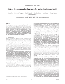 AURA: A programming language for