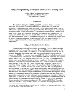 MILK FAT DEPRESSION: IMPACT OF DIETARY COMPONENTS