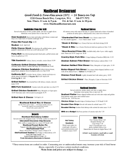 Print Friendly Menu with Prices