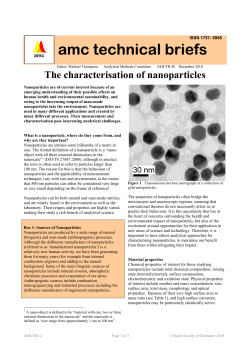 AMC Technical Brief- Nanoparticle