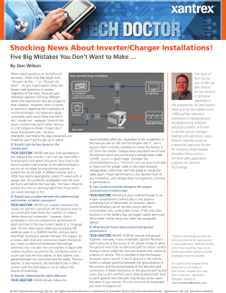 Shocking News About Inverter/Charger Installations!