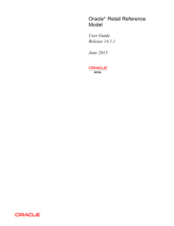 Oracle Retail Reference Model