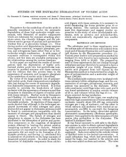 STUDIES ON THE ENZYMATIC DEGRADATION OF NUCLEIC