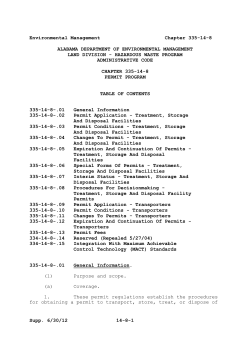 ADEM Admin. Code r. 335-14-8 - Alabama Administrative Code
