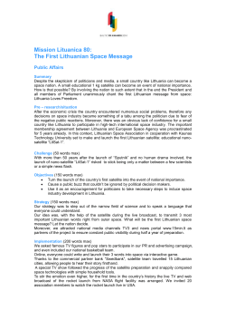 Public affairs Mission_Lituanica80_Public_Affairs_2014