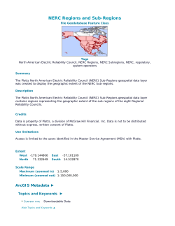 NERC Regions and Sub-Regions