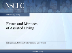 Pluses and Minuses of Assisted Living