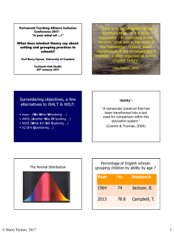 1. Key Note handout - Portswood Teaching School Alliance