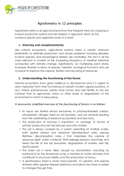 AFAF february 2017 Agroforestry in 12 principles English version