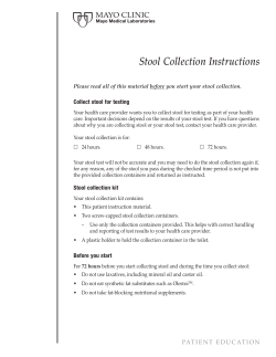 Stool Collection Instructions