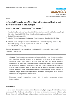A Special Material or a New State of Matter: A Review and