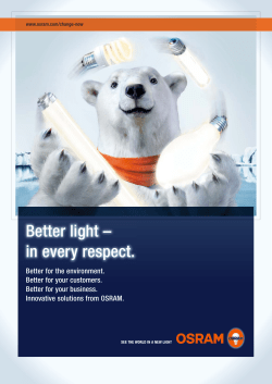 OSRAM - Better light &ndash; in every respect.