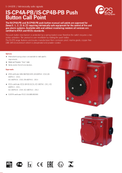 IS-CP4A-PB/IS-CP4B-PB Push Button Call Point