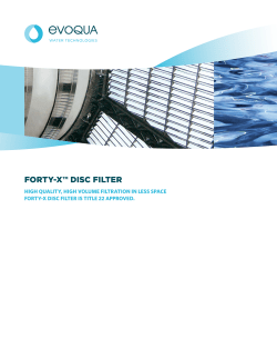 FORTY-X&trade; DISC FILTER