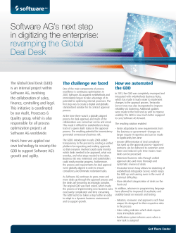 revamping the Global Deal Desk