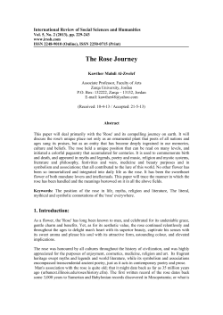 The Rose Journey - International Review of Social Sciences and