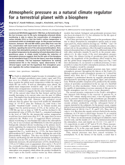 Atmospheric pressure as a natural climate regulator
