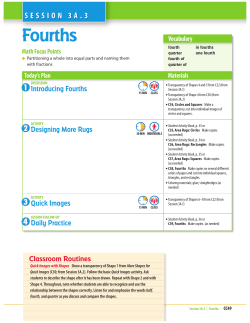 S E S S I O N 3 A . 3 Fourths