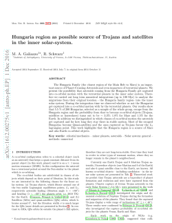 Hungaria region as possible source of Trojans and satellites in the