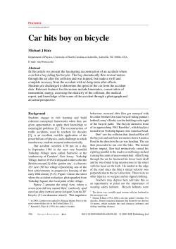 Car hits boy on bicycle