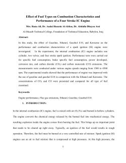 Effect of Fuel Types on Combustion Characteristics and