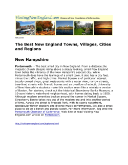 The Best New England Towns, Villages, Cities and Regions New