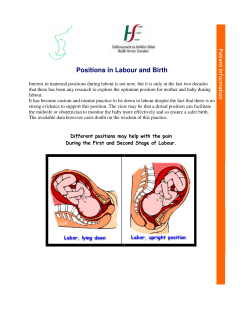 Positions in Labour and Birth